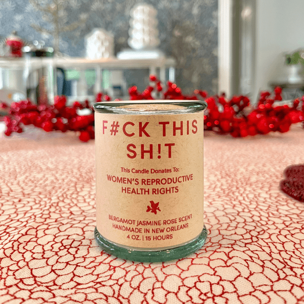 F#ck This Shit, Women's Health, Bergamot Jasmine Rose Candle - Image 2