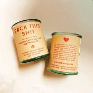 F#ck This Shit, Women's Health, Bergamot Jasmine Rose Candle