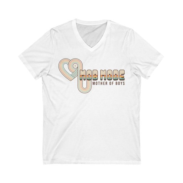 M.O.B Mode      -Mother of Boys - Short Sleeve V-Neck Tee - Image 2