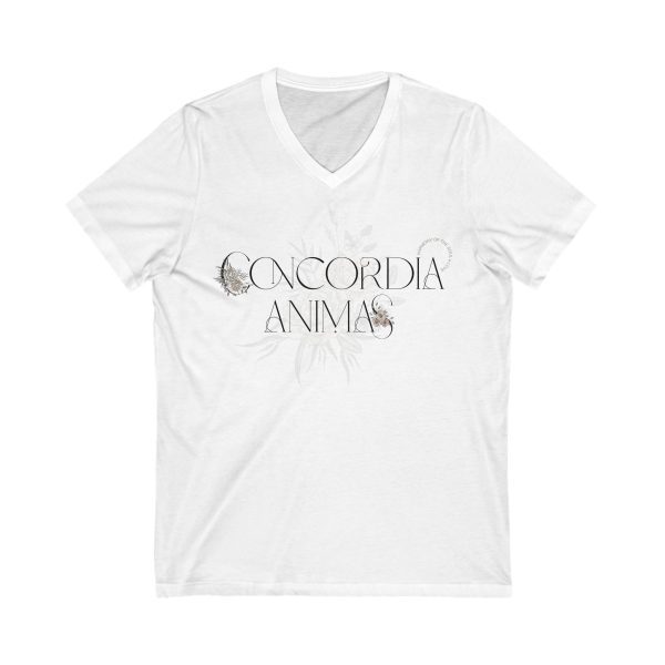Concordia Animas  Harmony of the Soul = Love- Short Sleeve V-Neck Tee