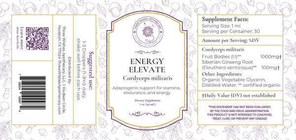 Energy Elevate- Cordyceps Tincture - Image 3