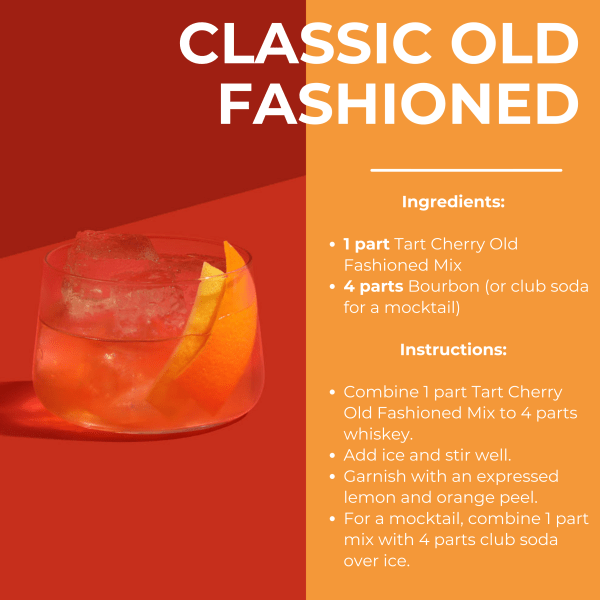 Tart Cherry Old Fashioned Mocktail Mix - Image 4