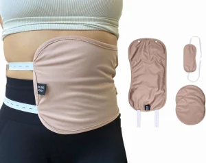 Complete Castor Oil Pack Wrap 3 Piece Kit - Blush Color