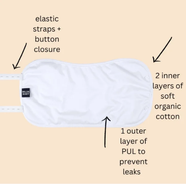 Complete Castor Oil Pack Wrap 3 Piece Kit - Blush Color - Image 3